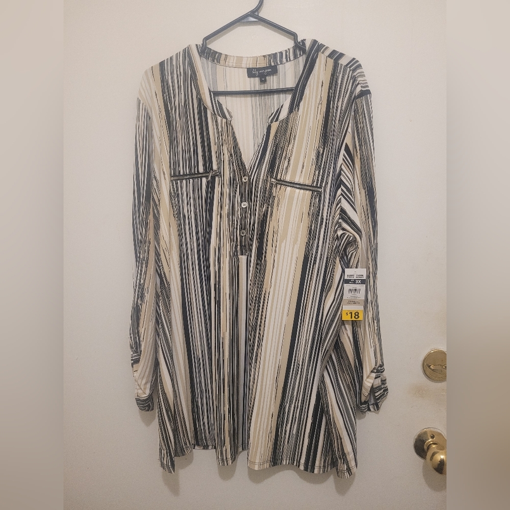 Lily Morgan Tunic Top – Size 3X – NWT